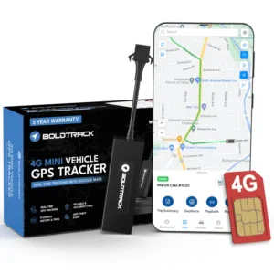 TraxiGo Mini 4G GPS (with 4G SIM + Remote Engine Lock Compatible) - Wired Hidden GPS Tracker for Bike, Car, EV, Trucks | Live Location | Engine ON/Off Alerts | Anti Theft Alarm | 1 Year Android & iOS App